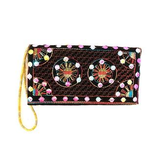 Multicolored clutch | purse lightweight sequined and festive for the holidays